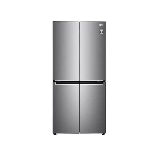 LG GCB-334DVL Four Doors Refrigerator 594L, silver - ثلاجة ال جي  أربع أبواب بتقنية التشخيص الذكي