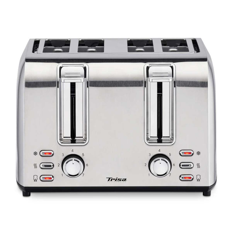 TRISA 7052.7545 Toaster "Toast 4 All" Stainless Steel Housing محمصة تريسا  "Toast 4 All" مصنوعة من الفولاذ المقاوم للصدأ