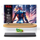 TCL T8B 75" 4K 144Hz VRR QLED TV HDR 10+ Onkyo Sound Game Master Pro 3.0 + هدية S45H