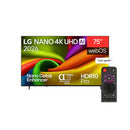 LG 75NU840B6LA NANO 4K AI NU84 Smart TV 2026, 75-Inch  شاشة حجم 75 نانو 4 كي مدعومة بالذكاء الاصطناعي الفا 7 الجيل 9 نضام صوتي ايميرسيف ال جي
