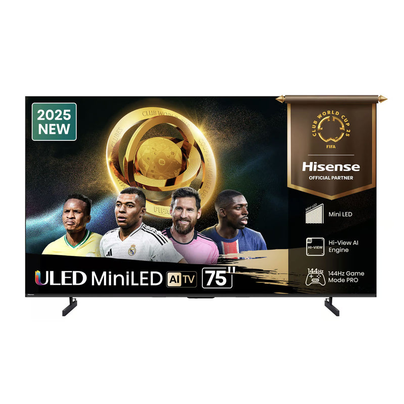 HISENSE 75U7Q Mini-LED 144Hz VRR QLED Gaming TV, 75 Inch شاشة حجم 75 هايسنس