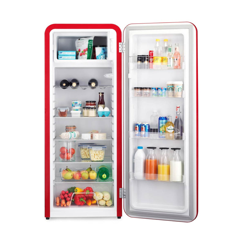 TRISA 7733.42 Frescolino Classic Refrigerator 110 W 281 L, Red ثلاجة كلاسيكية تريزا