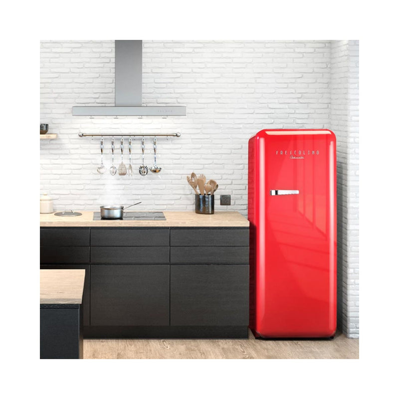 TRISA 7733.42 Frescolino Classic Refrigerator 110 W 281 L, Red ثلاجة كلاسيكية تريزا