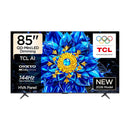 TCL P8L 85-Inch QD-Mini LED 144Hz VRR HDR 10+ Onkyo 2.1 Dolby Vision Game Master + حجز مسبق هدية S55H