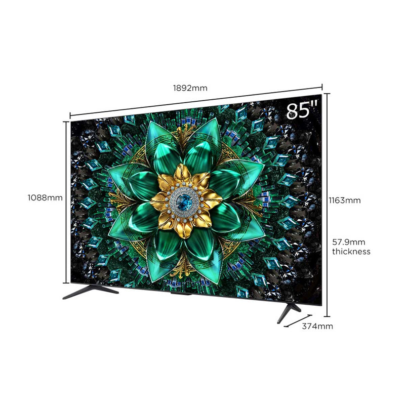 TCL Q6C 85" QD-Mini LED TV   288Hz Game Accelerator HDR 1000 nits