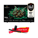 TCL C7K 98" Premium QD-Mini LED Up to 2048 Zones HDR 3000 nits 288Hz Game Accelerator + هدية مجانا Q65H