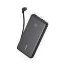 ANKER A110DH11 Zolo Power Bank 10K 22.5W Built-In USB-C Cable, Black باور بنك انكر