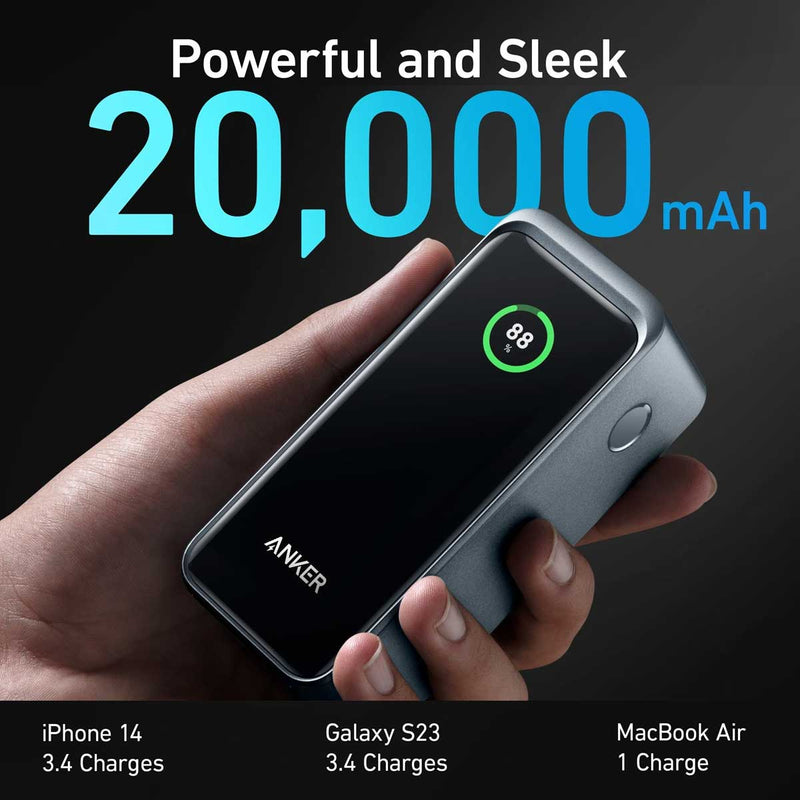 ANKER 5791 A1336011 Prime 20,000mAh Power Bank (200W) and 737 Charger (GaNPrime 120W) شاحن محمول انكر