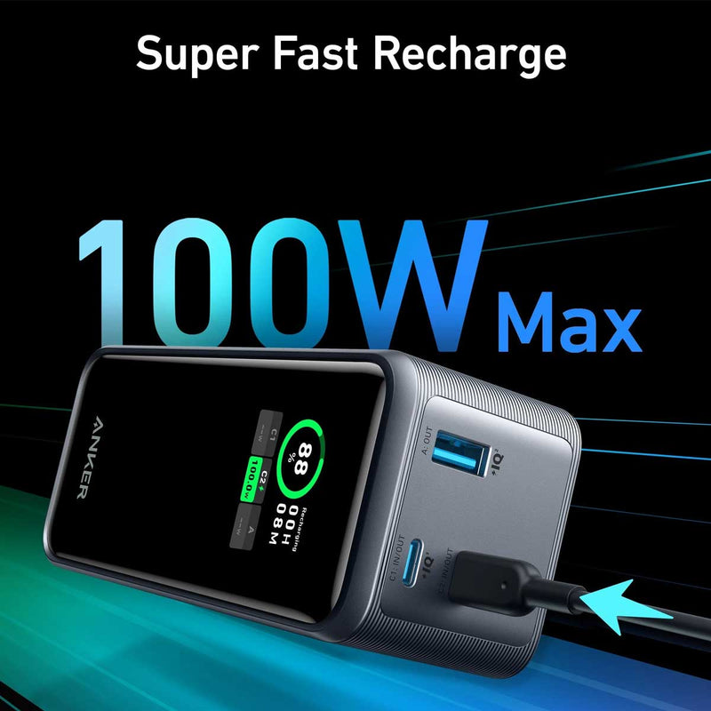 ANKER 5791 A1336011 Prime 20,000mAh Power Bank (200W) and 737 Charger (GaNPrime 120W) شاحن محمول انكر