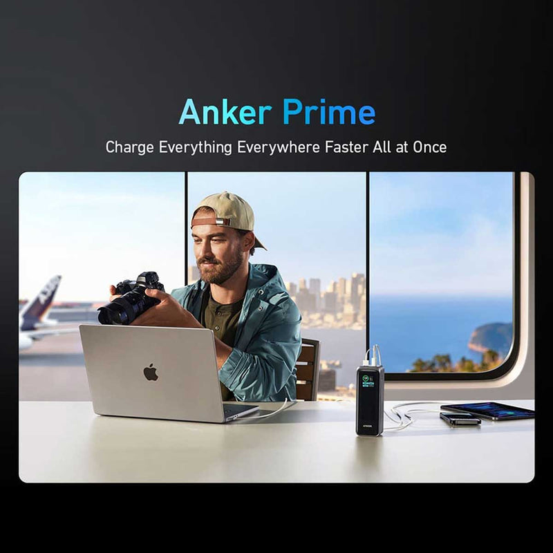 ANKER 5828 A1340011 Prime 27650mAh 250W PD 3.1 Power Bank, Black شاحن محمول انكر