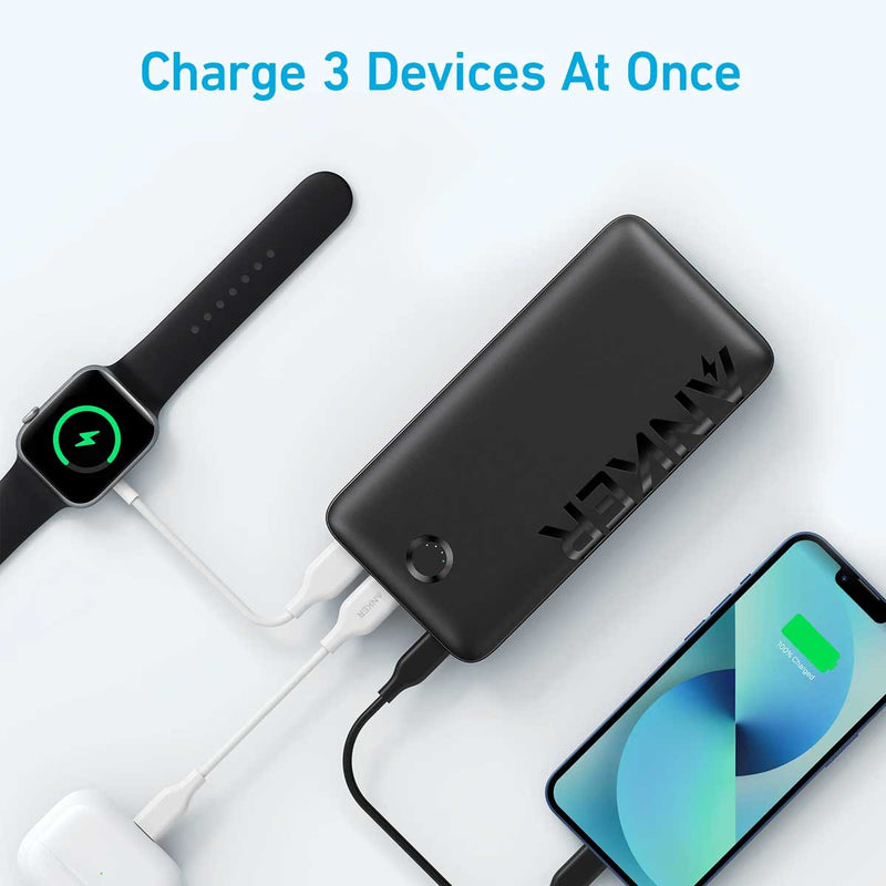 ANKER A1367H11 335 Power Bank (PowerCore 20K), Black شاحن محمول انكر