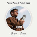 ANKER 5869 A1654H21 MagGo Qi2 Power Bank 10K mAh with built-in Stand, White شاحن محمول وايرلس انكر