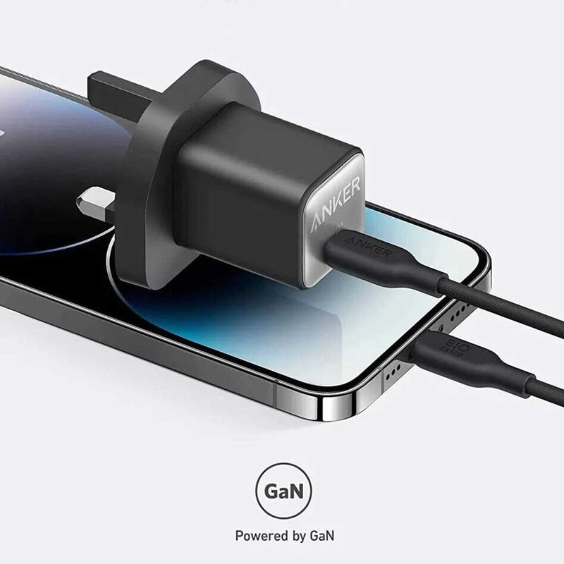 ANKER A2147K11 511 Charger, 30W Max Output, Powered by GaN, 70% Smaller Design شاحن انكر