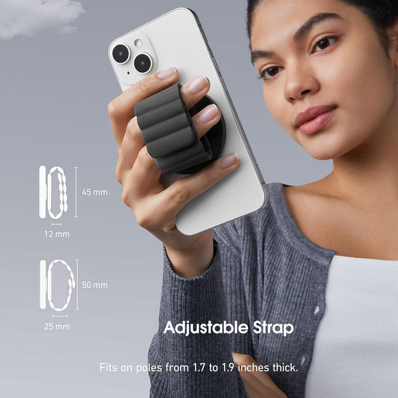 ANKER A25A1H11 5827 MagGo Phone Grip, Black حامل التلفون متعدد الاستعمال انكر