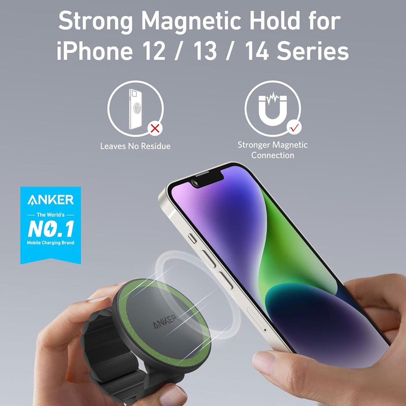 ANKER A25A1H11 5827 MagGo Phone Grip, Black حامل التلفون متعدد الاستعمال انكر