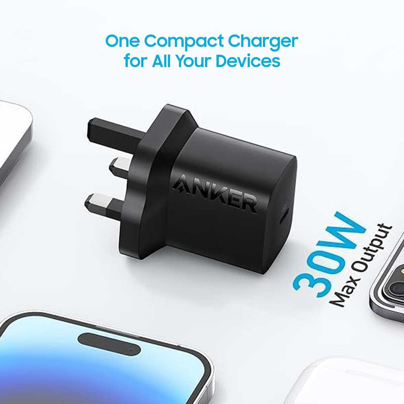 ANKER A2640K11 312 USB-C Charger 30W, Black شاحن انكر