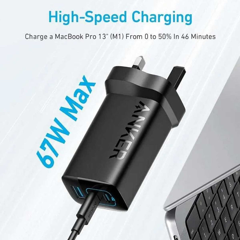 ANKER A2674K11 Charger 336 Powerport 67W USB C Gan Charger شاحن انكر