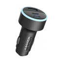 ANKER A2736H11 335 Car Charger (67W), USB-C1 ,USB-C2 -USB-A, Black شاحن سيارة 67 واط انكر