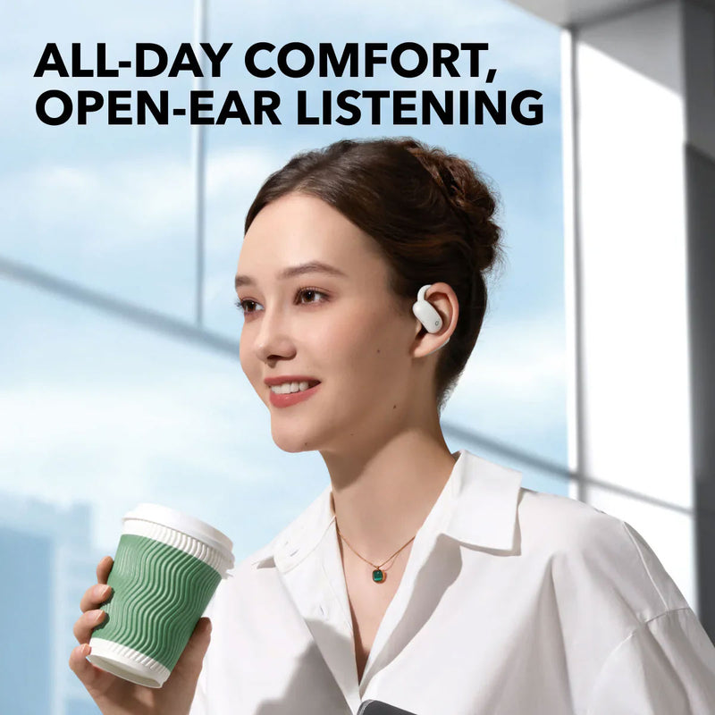 ANKER A3874H21 5984 AeroFit 2 | Adjustable Open-Ear Wireless Earbuds, White سماعات انكر