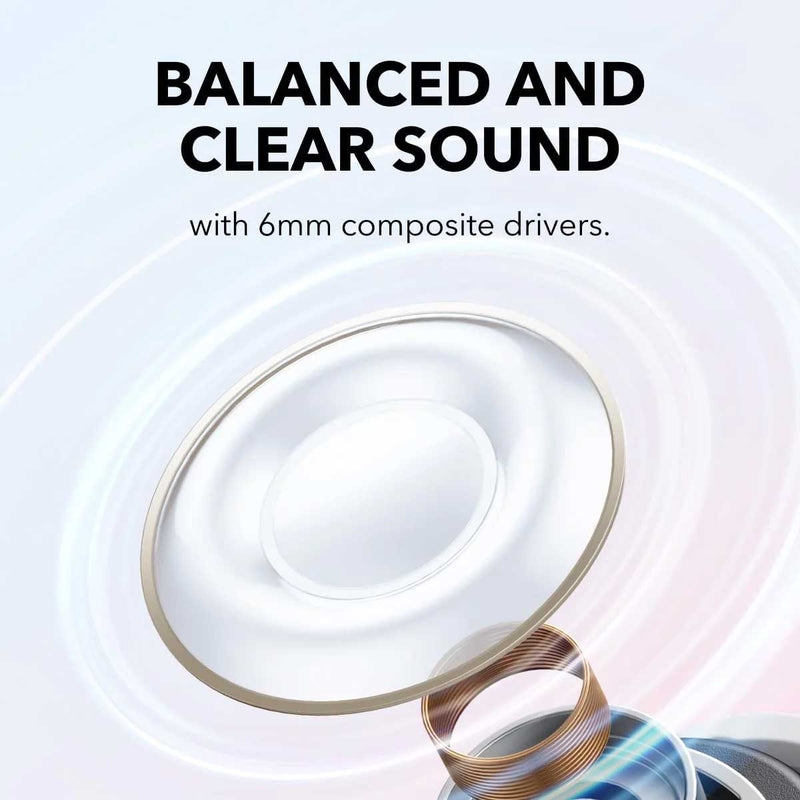 ANKER 5886 A3958H21 Soundcore A30i Earbuds, White سماعات انكر