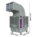 ALMATEEN ACMA9918PW-CH Air Cooler 200L, Gray كونفيرة المتين