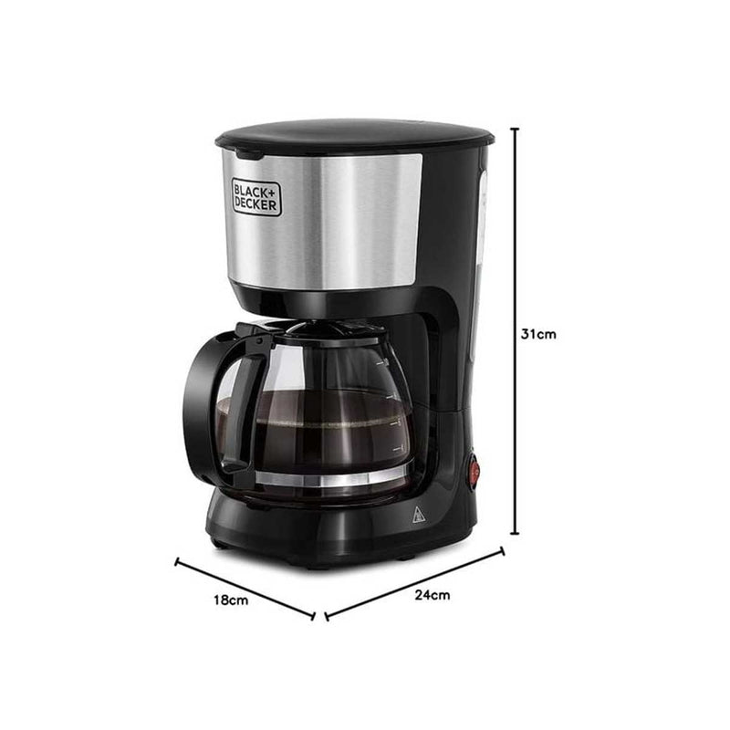 BLACK & DECKER DCM750S-B5 Coffee Maker, Black صانع قهوة