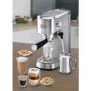 BLACK & DECKER ECM150-B5 Espresso Coffee Maker, Silver ماكنة قهوة مع رغوة حليب بضغط 15 بار