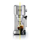 BLACK & DECKER ECM150-B5 Espresso Coffee Maker, Silver ماكنة قهوة مع رغوة حليب بضغط 15 بار