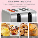 BLACK & DECKER ET444-B5 Toaster, 4-Slice, 2100W Double-Sided Heating محمصة 4 شرائح