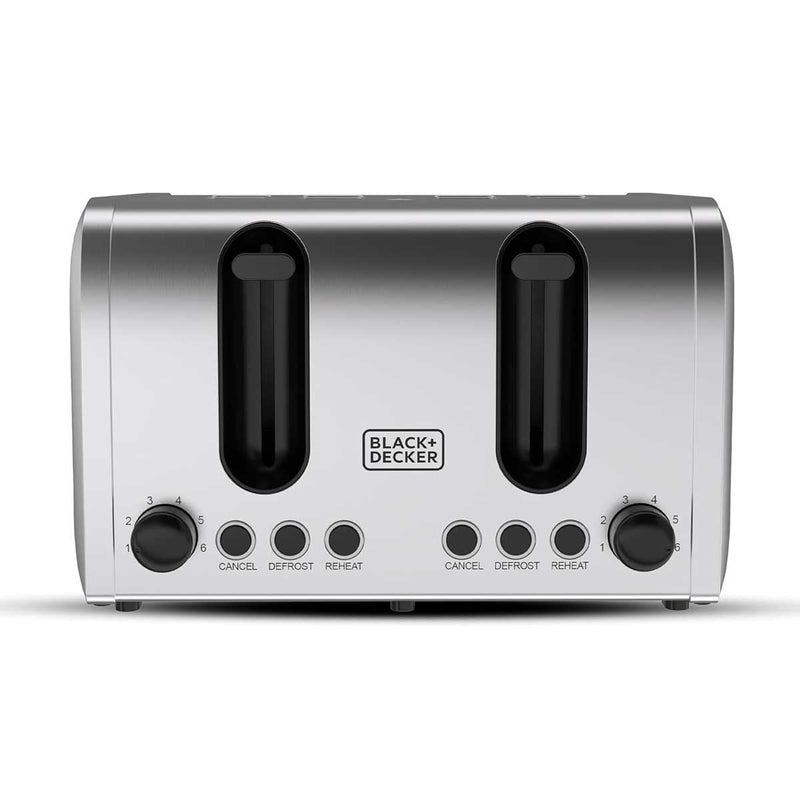 BLACK & DECKER ET444-B5 Toaster, 4-Slice, 2100W Double-Sided Heating محمصة 4 شرائح