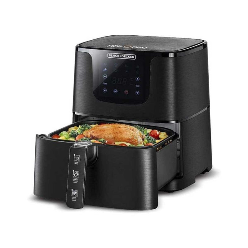 BLACK & DECKER AF700-B5 Air Fryer, Black قلاية هوائية