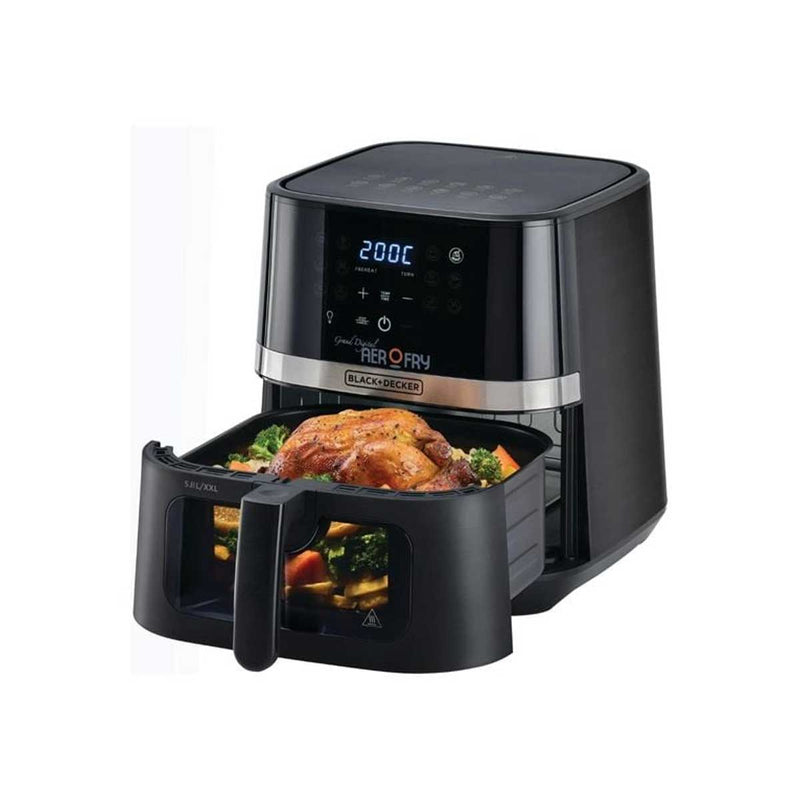 BLACK & DECKER AF5800-B5 Air Fryer, Black قلاية هوائية