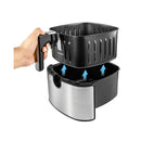 BLACK & DECKER AF7257-B5 6-in-1 Air Fryer 5.7L Stainless Steel AF7257-B5 - قلاية هوائية 6 في 1 بقوة 1500 واط وبسعة 5.7 لتر من بلاك اند ديكر