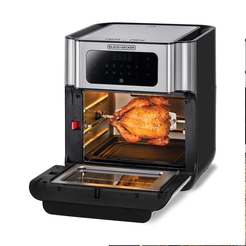 BLACK & DECKER AOF100-B5 Air Fryer Oven, Silver  قلاية هوائية