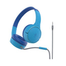 BELKIN AUD010HQBL SoundForm Mini Wired On‑Ear Headphones, Blue سماعة راسية بيلكن