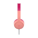 BELKIN AUD010HQPK SoundForm Mini Wired On‑Ear Headphones, Pink سماعة راسية بيلكن