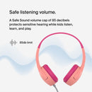 BELKIN AUD010HQPK SoundForm Mini Wired On‑Ear Headphones, Pink سماعة راسية بيلكن