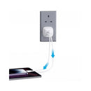 ANKER B2331K21 323 Wall Charger 33W and C to L 3ft Cable, White شاحن حائط 33 واط بطول 3 متر