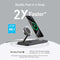 ANKER B25M1211 MagGo Wireless Charging Station 3-in-1 Qi2 15W, Black قاعدة شحن ثلاثية انكر