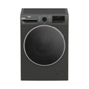 BEKO B3WFU4842ESMG Front Load Washer 8 kg 15 Programs 1400 RPM Ma غسالة تحميل أمامي، سعة 8 كجم، 15 برنامج، سرعة دوران 1400 دورة في الدقيقة، لون رمادي مانهاتن، تقنية العاكس بيكو