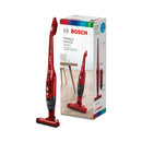 BOSCH BBHF214R Rechargeable Bagless Vacuum Cleaner, Red