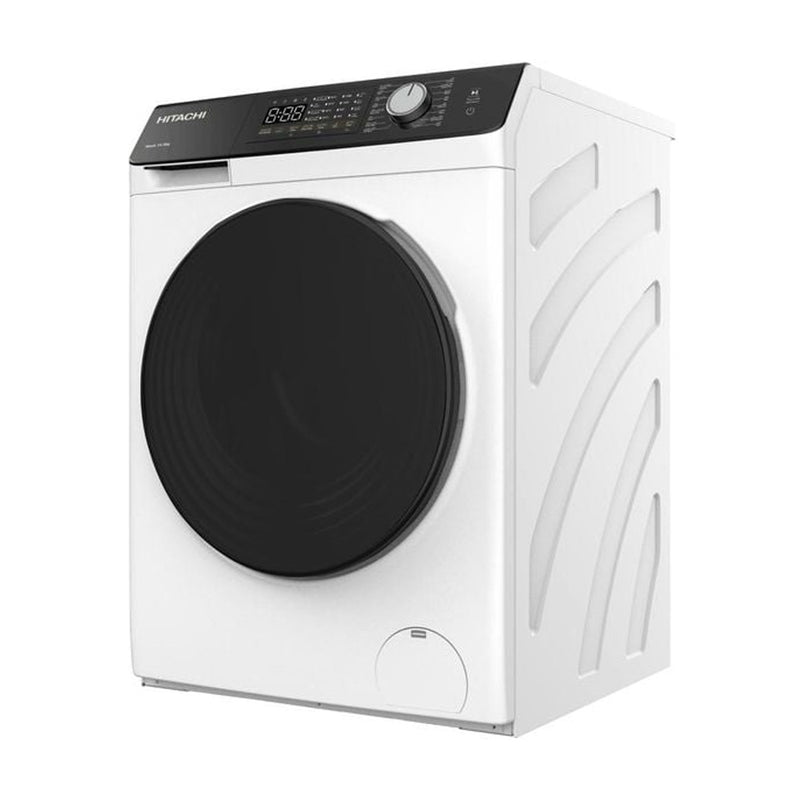 HITACHI BD-1054HVOW Front Loading Washer, White + Free gift Inside SP350 + Fakir sky fall غسالة أمامية ، بيضاء + هدية مجانية داخل SP350 + Fakir sky fall
