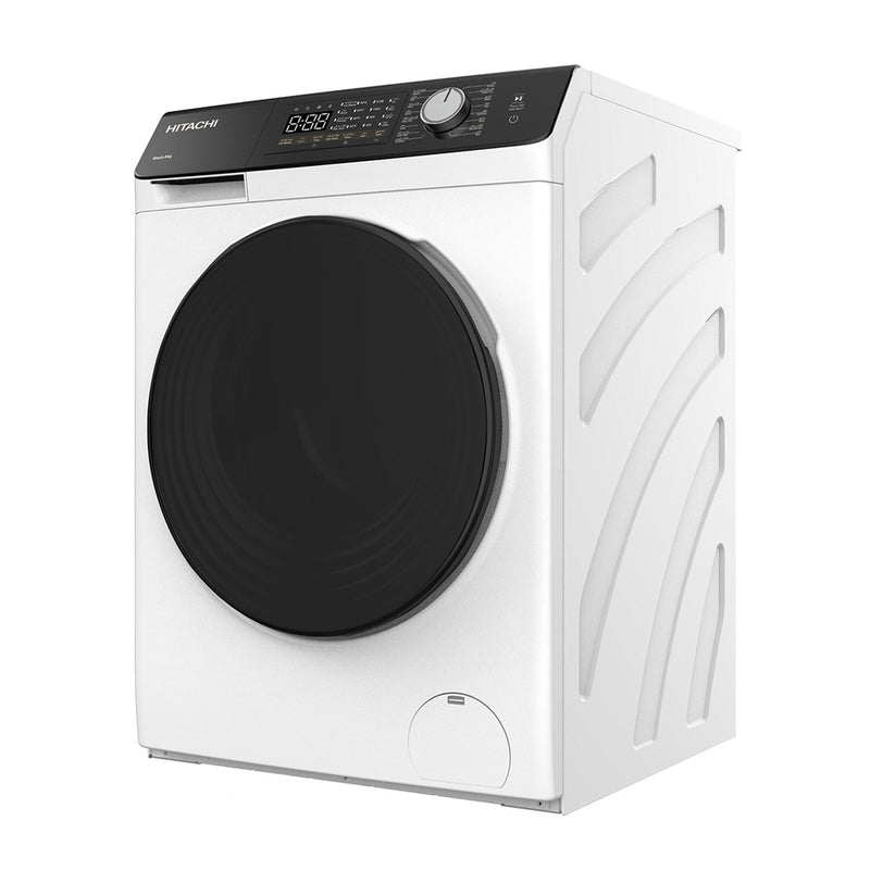 HITACHI BD-802HVOW Front Loading Washer, White + Free gift Fakir stubby + Fakir Harvey غسالة أمامية ، بيضاء + هدية مجانية Fakir stubby + Fakir Harvey