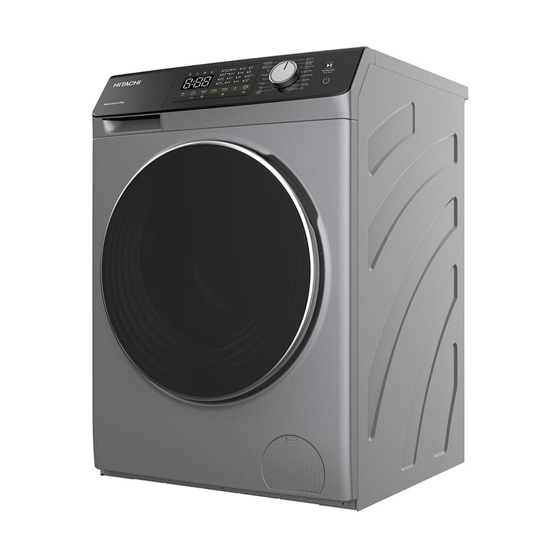 HITACHI BD-D1054HVOS Front Loading Washer Dryer, Gray + Free gift Inside HB800 غسالة ومجففة ملابس أمامية ، رمادية + هدية مجانية داخل HB800