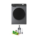 HITACHI BD-D1054HVOS Front Loading Washer Dryer, Gray + Free gift Inside HB800 غسالة ومجففة ملابس أمامية ، رمادية + هدية مجانية داخل HB800
