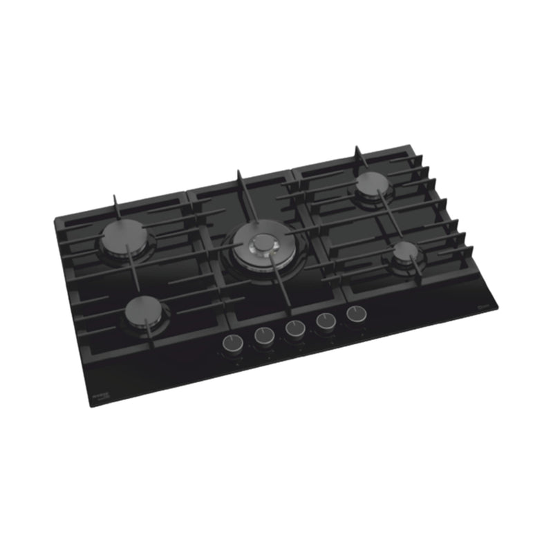 INSIDE BE045 Built-In Gas Cooker 5 Burners, Black طباخ غاز مدمج 5 شعلات انسايد