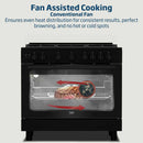 BEKO BGGR11127GBA 5 Burner Gas Cooker 90cm, Black موقد غاز بخمس شعلات، 90 سم، أسود بيكو