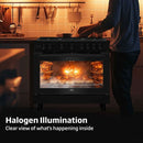 BEKO BGGR11127GBA 5 Burner Gas Cooker 90cm, Black موقد غاز بخمس شعلات، 90 سم، أسود بيكو