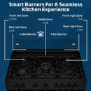 BEKO BGGR11127GBA 5 Burner Gas Cooker 90cm, Black موقد غاز بخمس شعلات، 90 سم، أسود بيكو