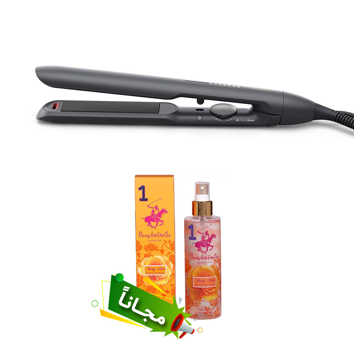 Philips BHS510 ThermoShield Technology Straightener, Black
